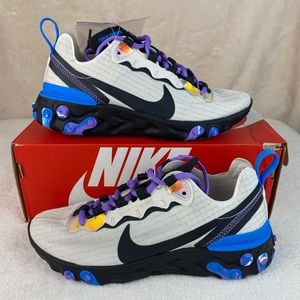 Nike Shoes Nike React Element 55 Running Shoes Blue Hero Poshmark